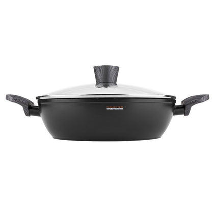 Garnek aluminiowy niski bono 24cm 2,5l z/p