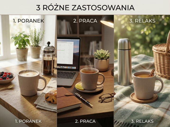 Kubek kierro beż 330ml