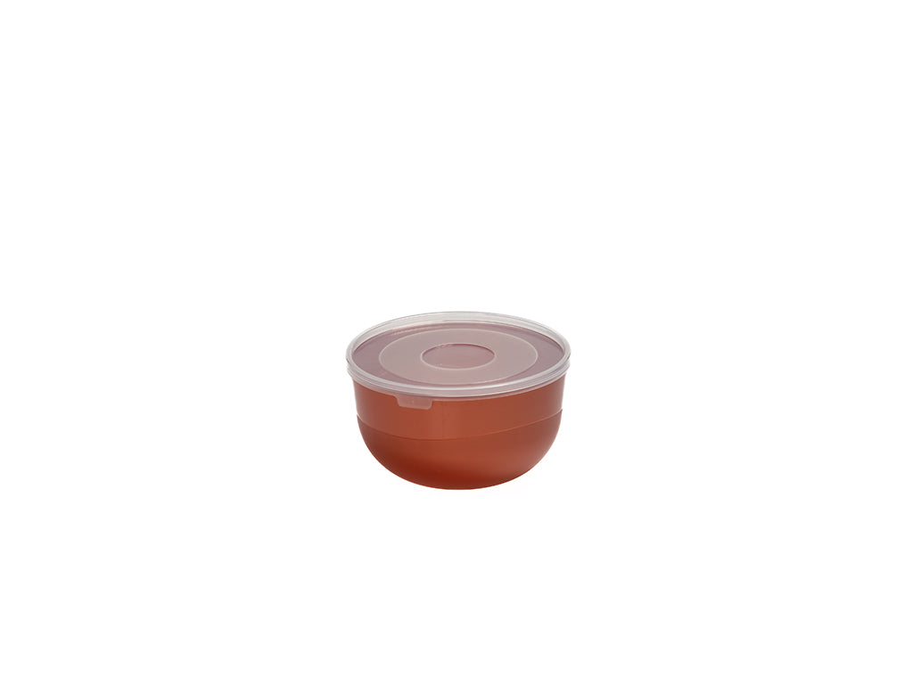 Miseczka plastikowa piccolo z pokrywką 5l transparent czerwień