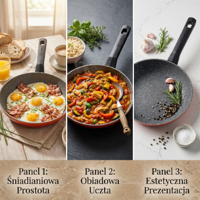 Patelnia aluminiowa chili 20cm mg