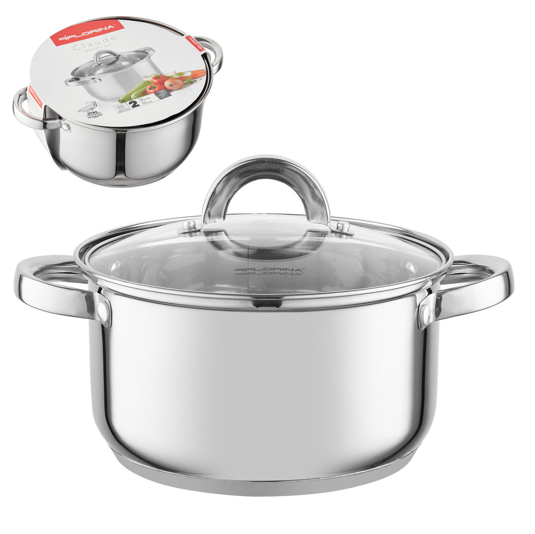 Garnek nierdzewny claude 20cm 3,6l z/p