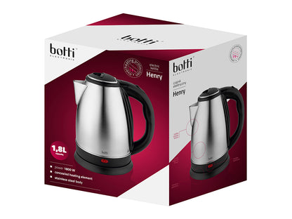 Czajnik elektryczny henry 1,8l inox -botti /xdm-18-18a