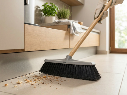 Miotła plastikowa aster jasny szary