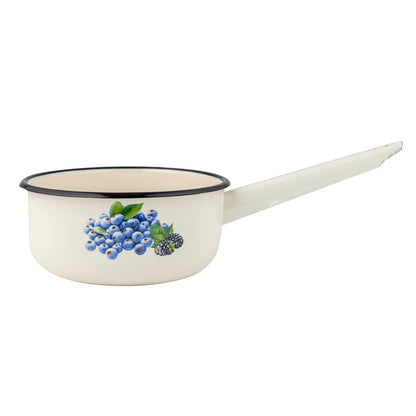 Rondel emaliowany prosty borówka 16cm 1,3l