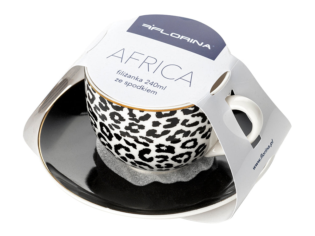 Filiżanka ze spodkiem africa 240ml