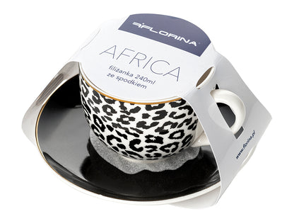 Filiżanka ze spodkiem africa 240ml