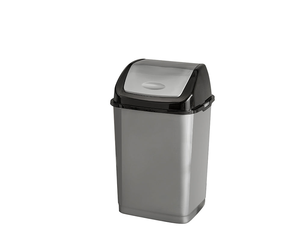 Kosz na śmieci plastikowy binio 5l antracytowy