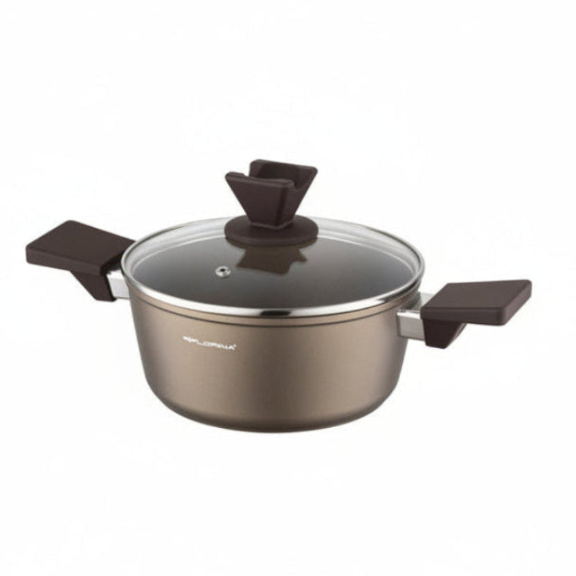 GARNEK ALUMINIOWY ASTON 24CM 4L Z/P MG