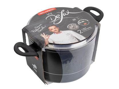 GARNEK ALUMINIOWY WYSOKI DELUX 24CM 6,2L Z/P MG