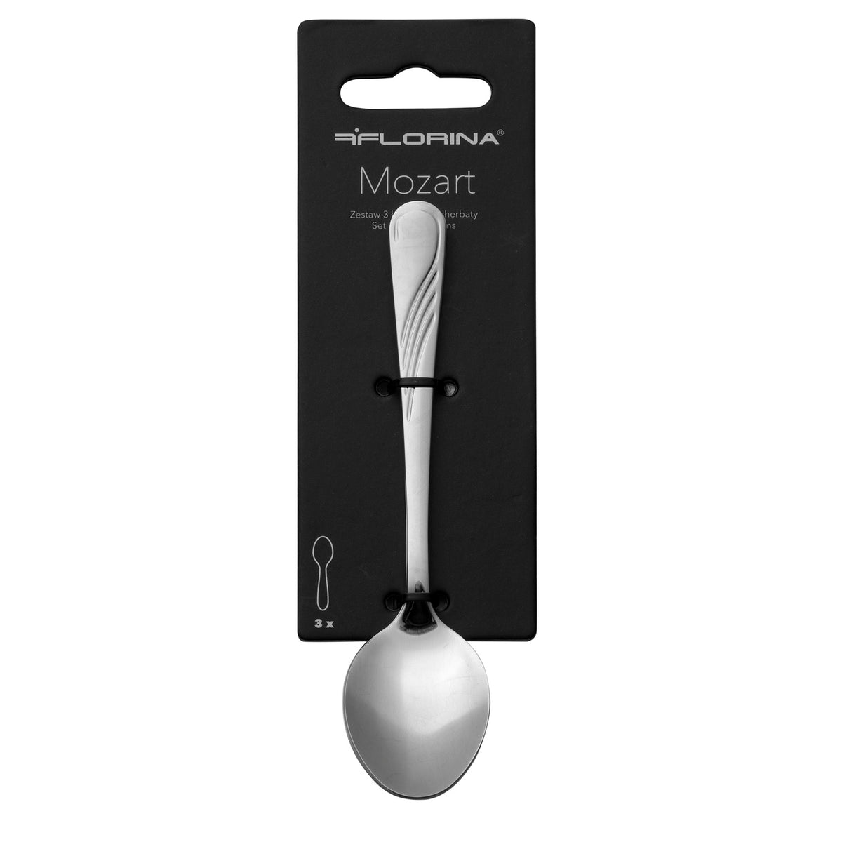 Sztućce łyżeczka do herbaty mozart 3szt. blister