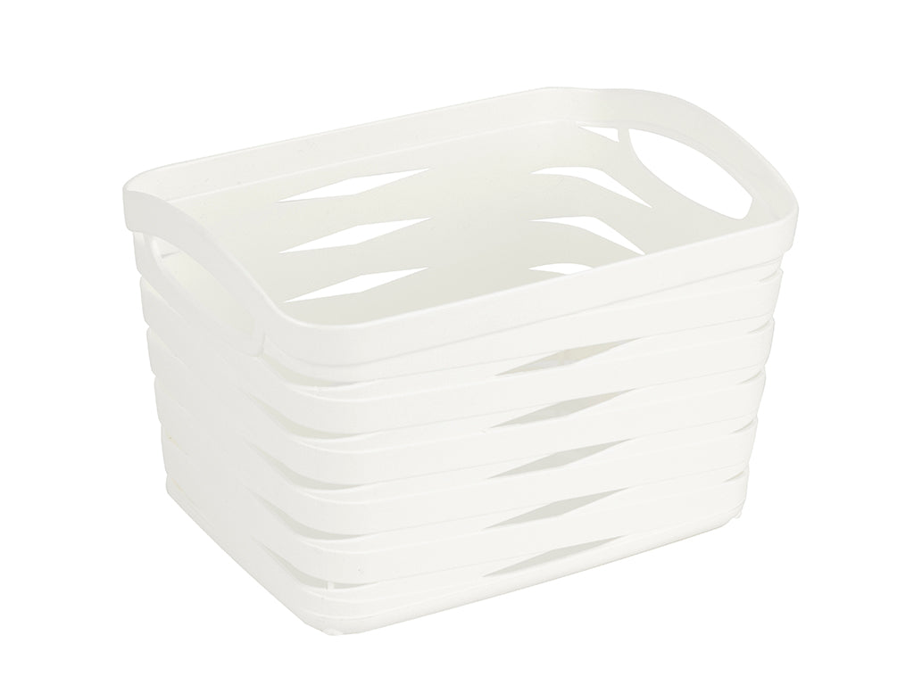 Koszyk plastikowy linea 26x20x17cm 6,6l kremowy