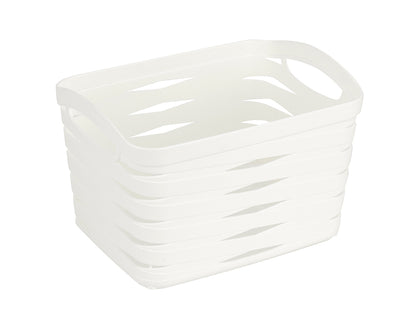 Koszyk plastikowy linea 26x20x17cm 6,6l kremowy
