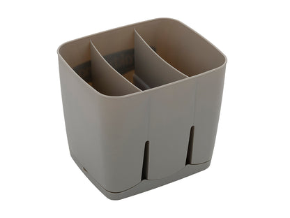 Ociekacz do sztućców plastikowy 13,5x11,5x12cm jasny szary