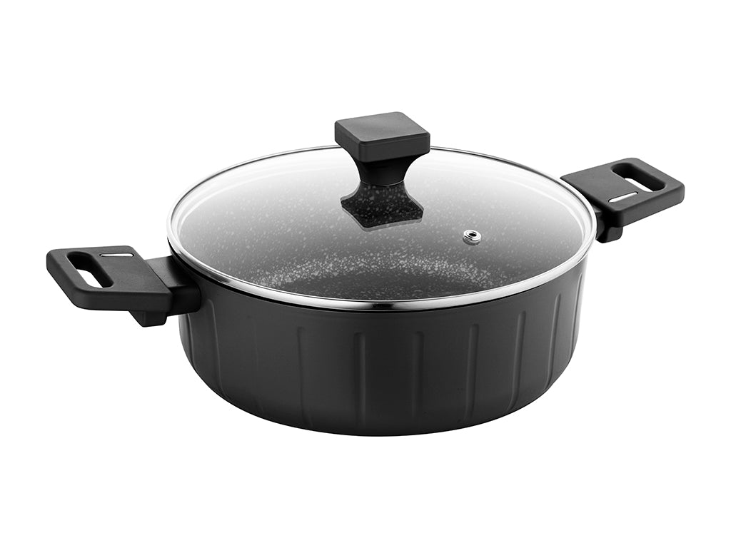 Garnek aluminiowy niski verio 24cm 3,2l z/p