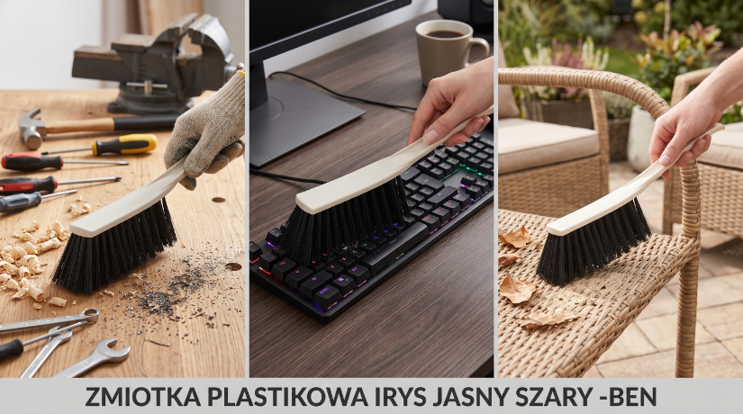 Zmiotka plastikowa irys kremowy