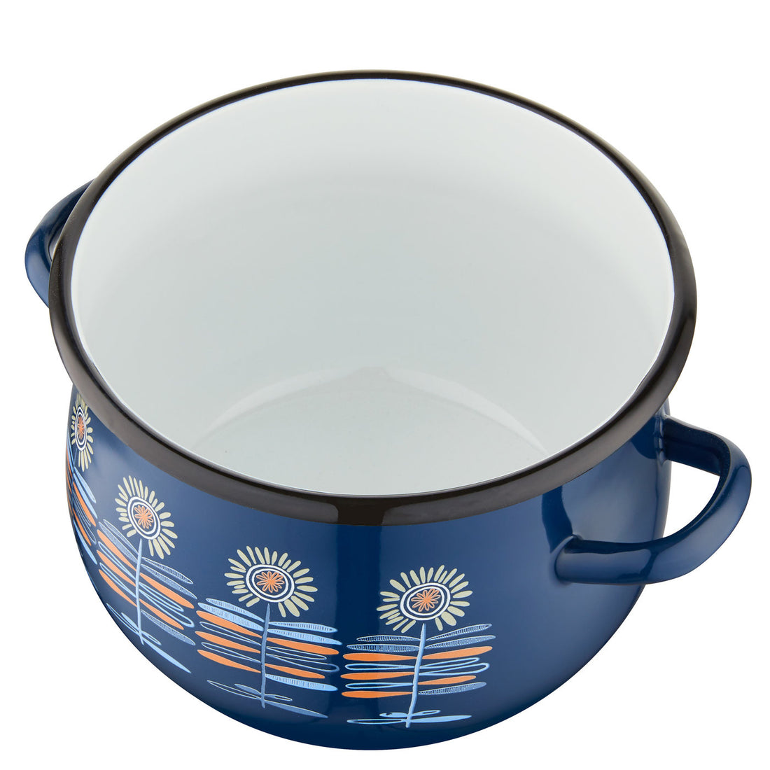 Garnek emaliowany baryłka polino 18cm 2,4l z/p