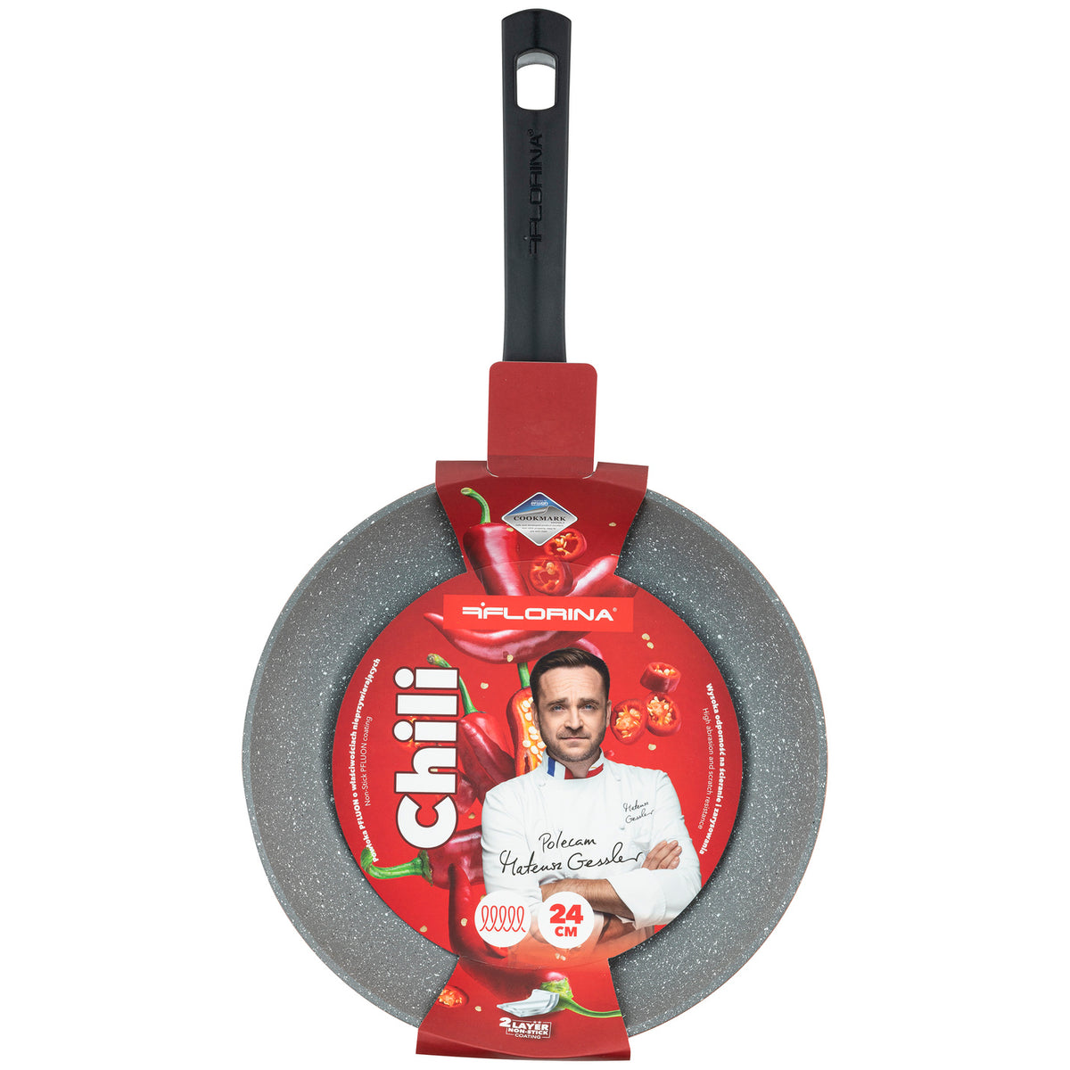 Patelnia aluminiowa chili 24cm mg