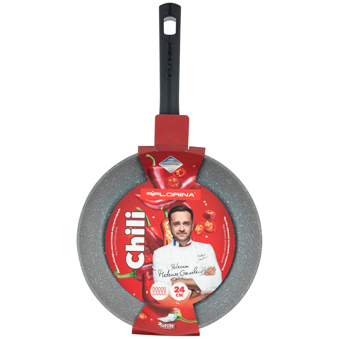 Patelnia aluminiowa chili 24cm mg