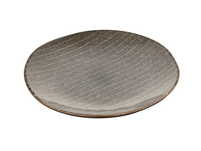 Talerz deserowy stripes gray 20,5cm
