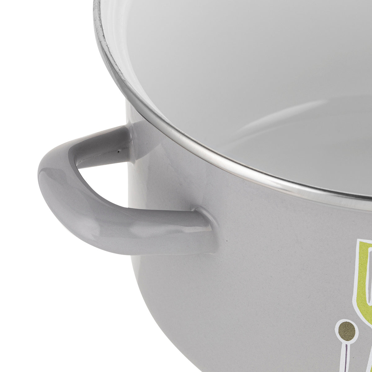 Garnek emaliowany prosty staffio 18cm 2,6l z/p