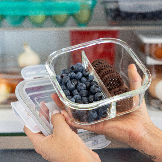 Pojemnik do żywności Florina Frigo szklany podwójny 750 ml