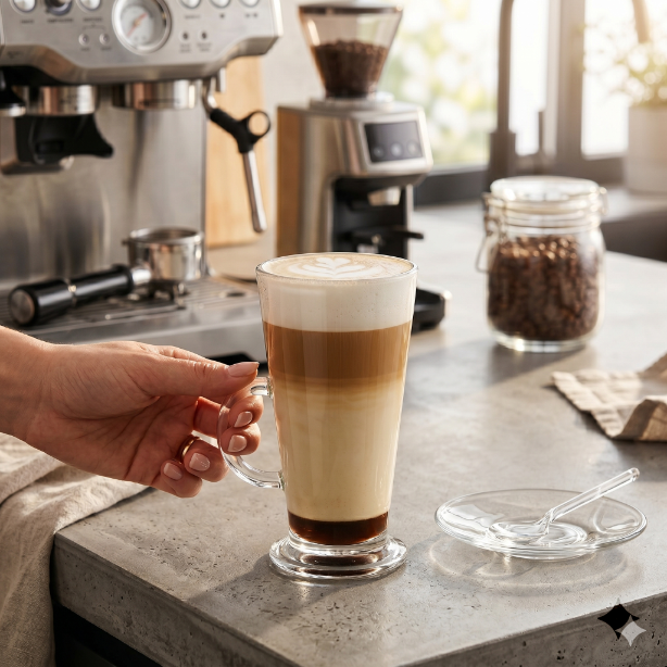 Kubek szklany boston caffe latte 310ml