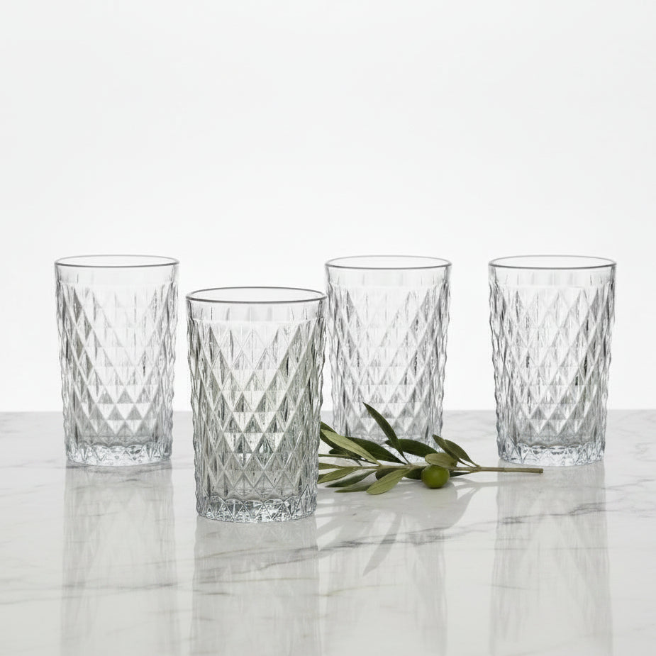Zestaw 4 szklanek long drink Florina Cristal 340 ml