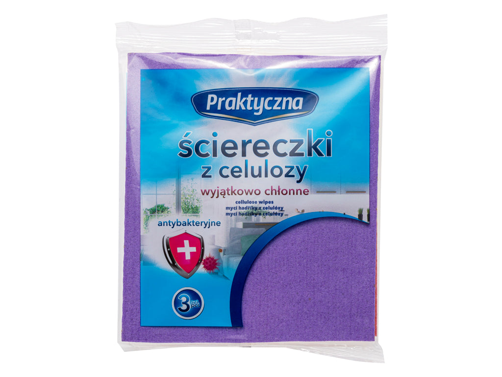 Ściereczki z celulozy praktyczna 3szt