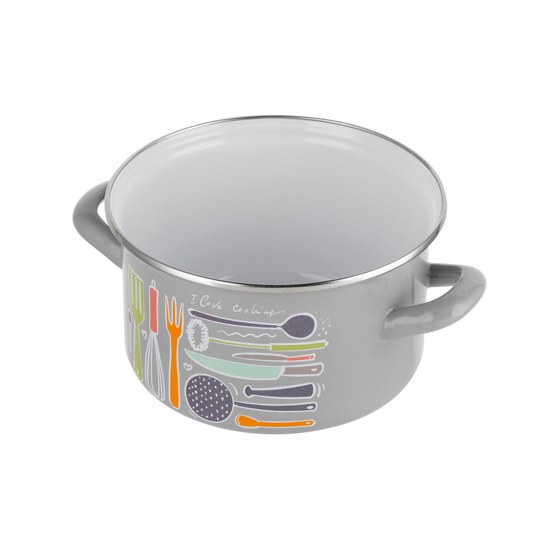 Garnek emaliowany prosty staffio 18cm 2,6l z/p