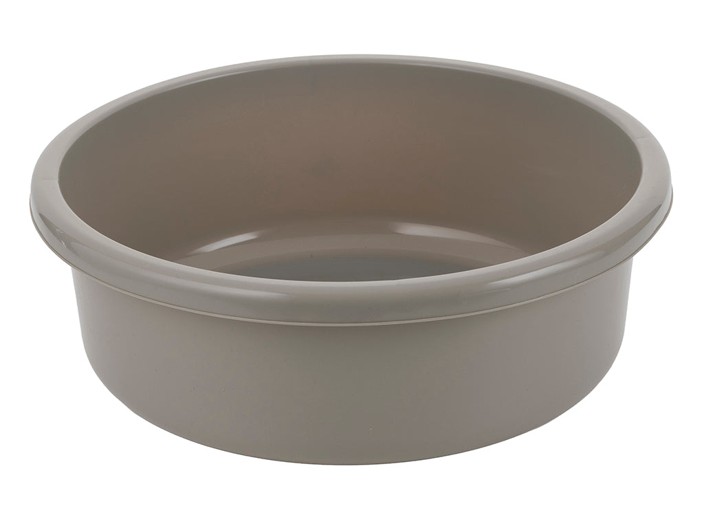 Miska plastikowa okrągła 46cm 20l jasny szary