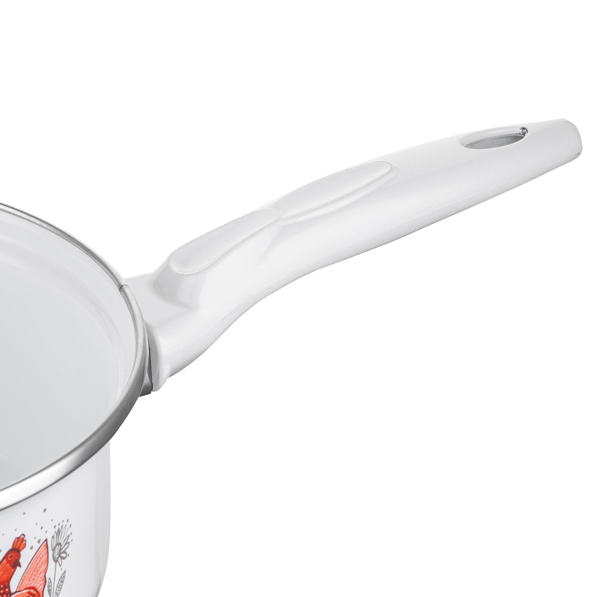 Rondel emaliowany prosty rubinka 16cm 1,3l