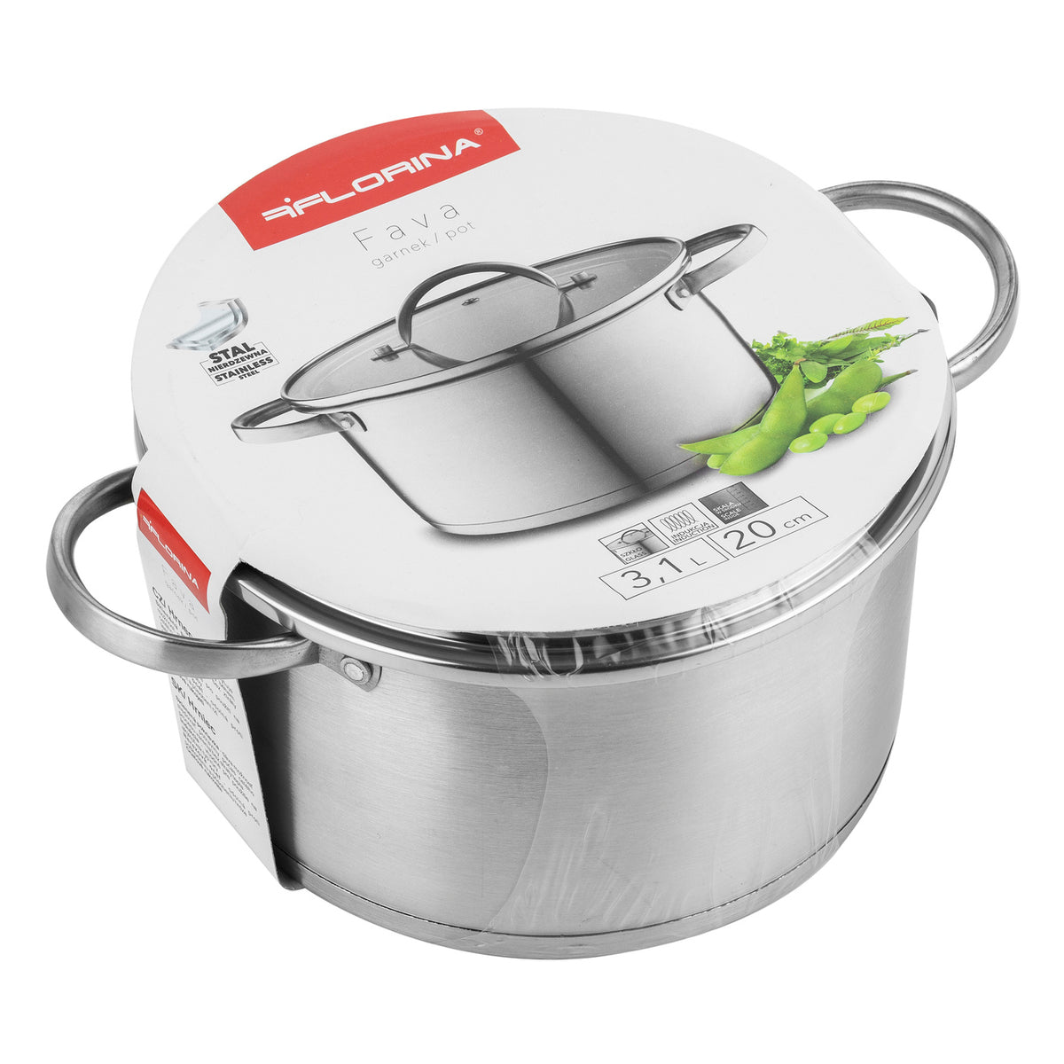 Garnek nierdzewny fava 20cm 3,1l z/p