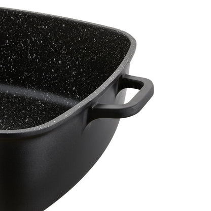 Garnek aluminiowy kwadratowy chef 28x28x10,7cm 5,8l z/p