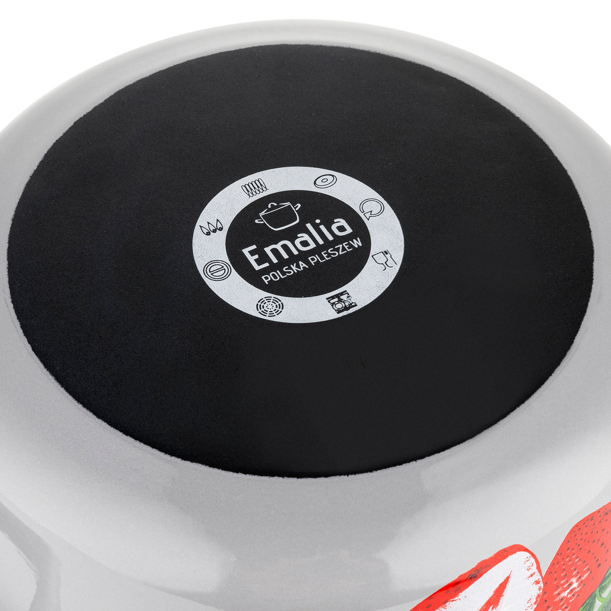 Garnek emaliowany prosty dżem 22cm 5,3l z/p