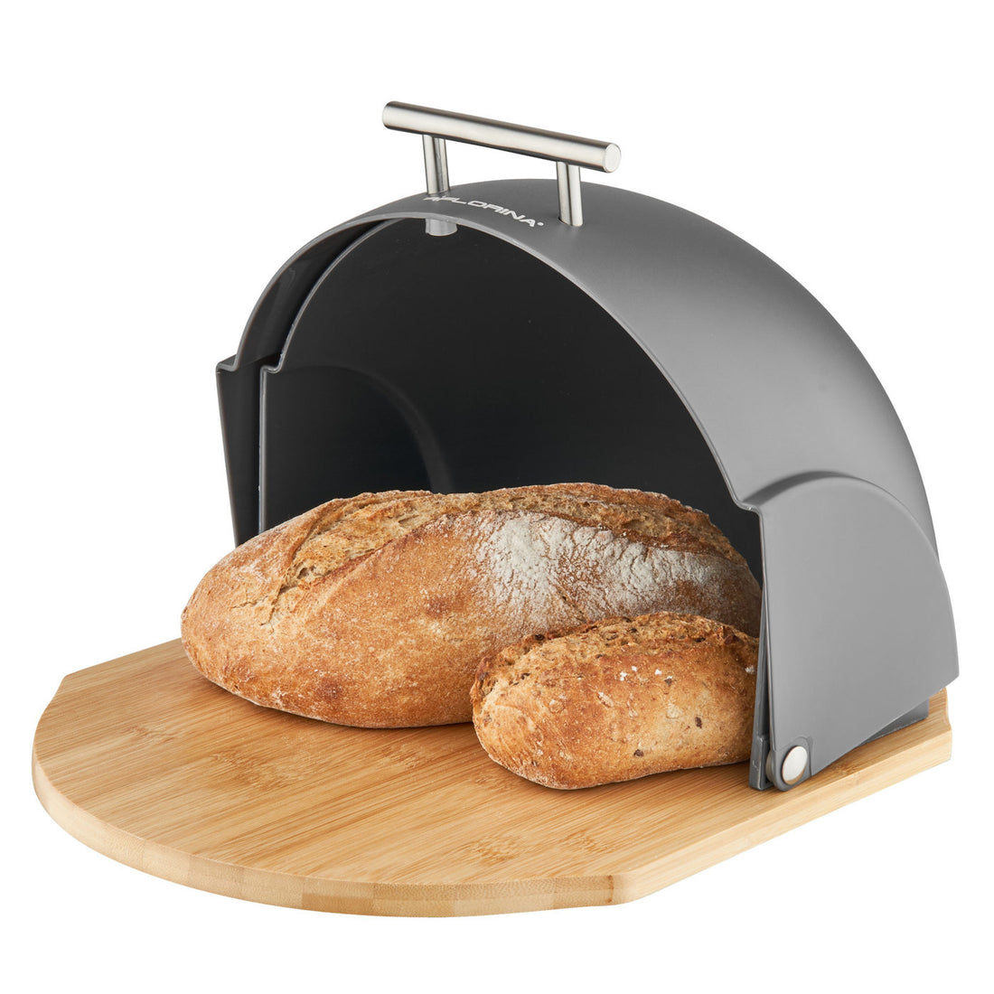Chlebak helmet 37x26,5x20cm szary