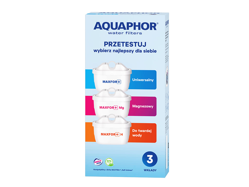 Wkład filtrujący aquaphor maxfor plus 3szt. mix (mfp+, mg, h)