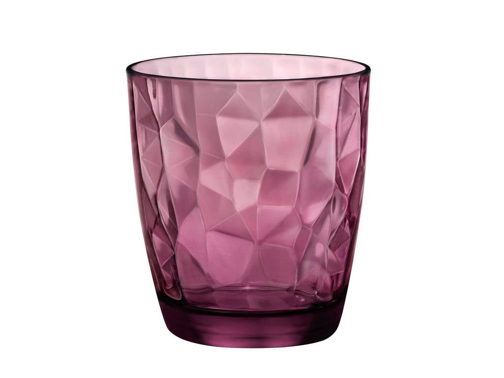 Szklanka diamond do wody 300 ml fioletowa-borm