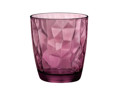 Szklanka diamond do wody 300 ml fioletowa-borm