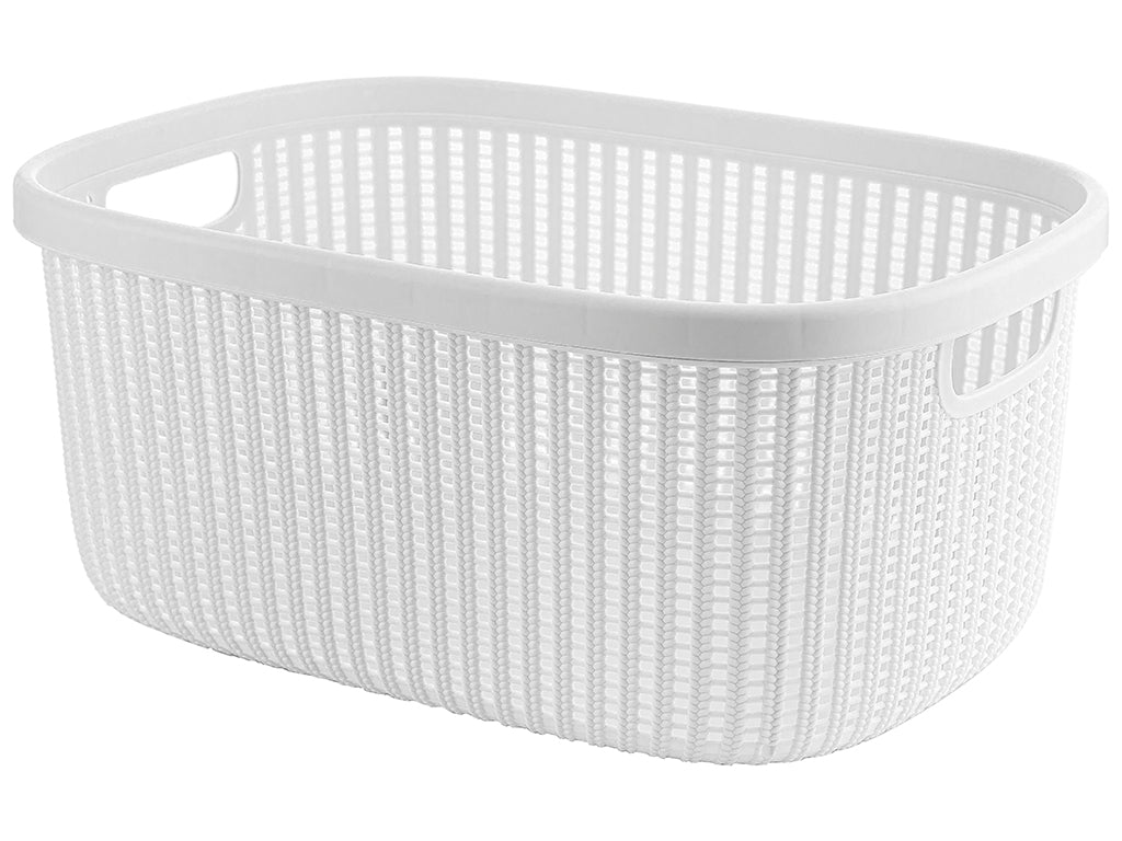 Kosz rattan do magla 32l biały