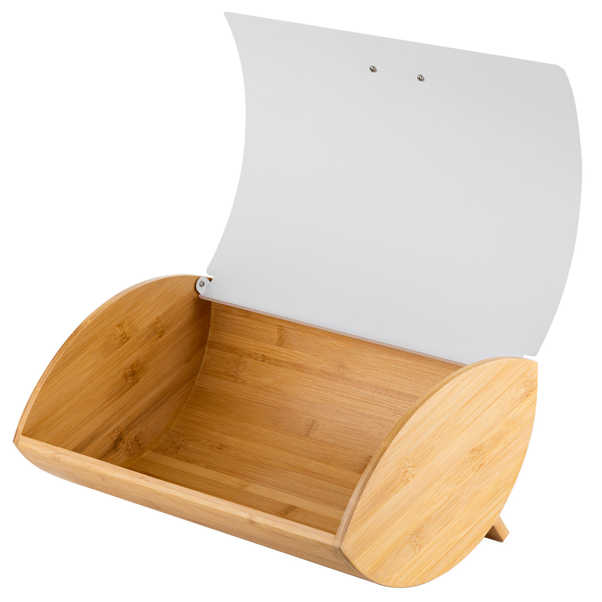 Zestaw 4 elementowy elegant chlebak 35x25x15,5 cm w zestawie z 3 pojemnikami na artykuły sypkie biały de