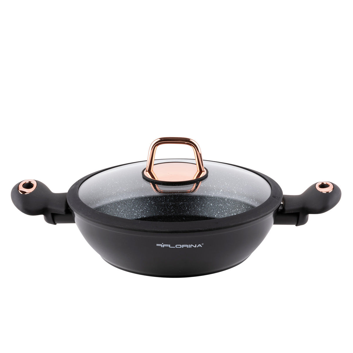 Garnek aluminiowy niski rose 24cm 2,5l z/p