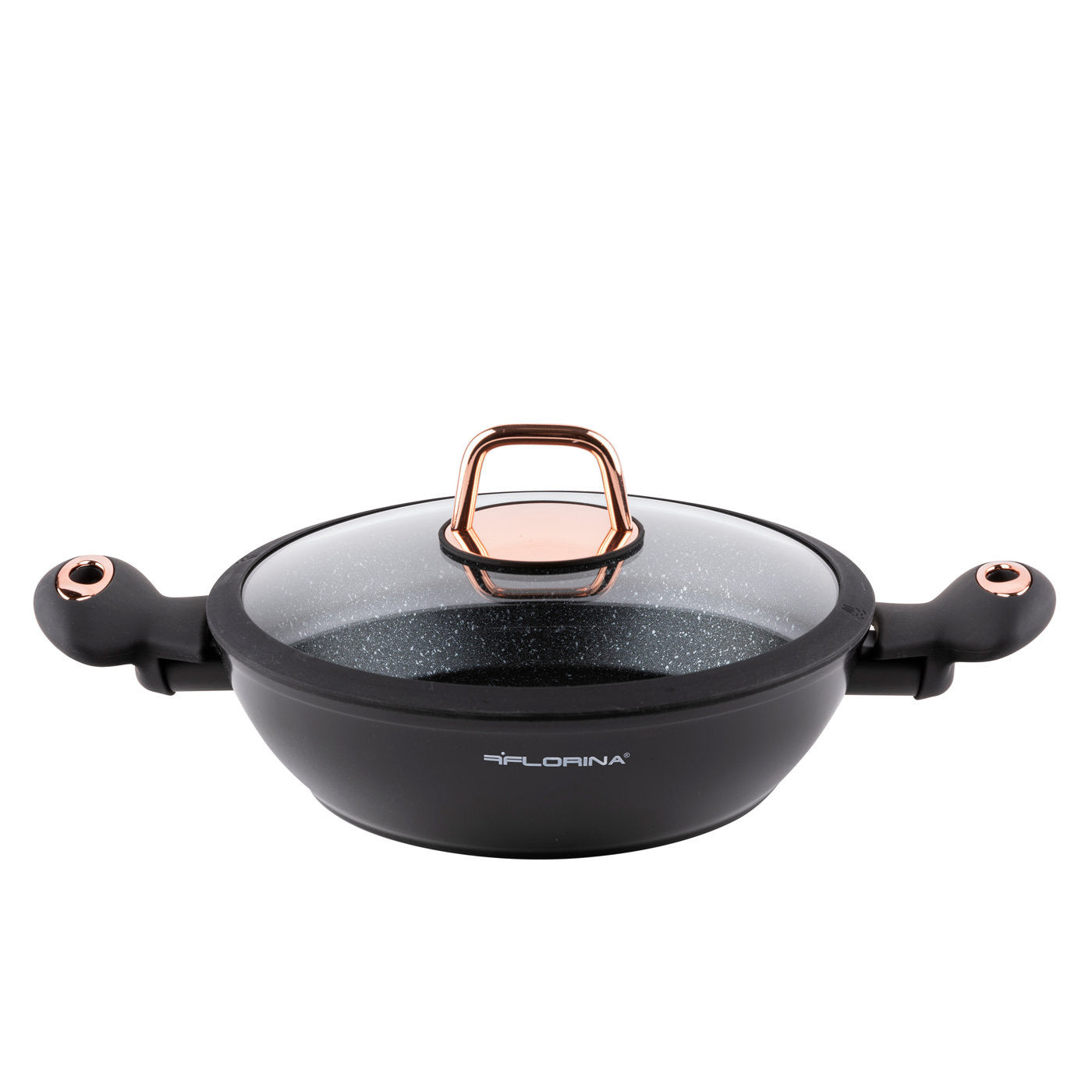 Garnek aluminiowy niski rose 24cm 2,5l z/p