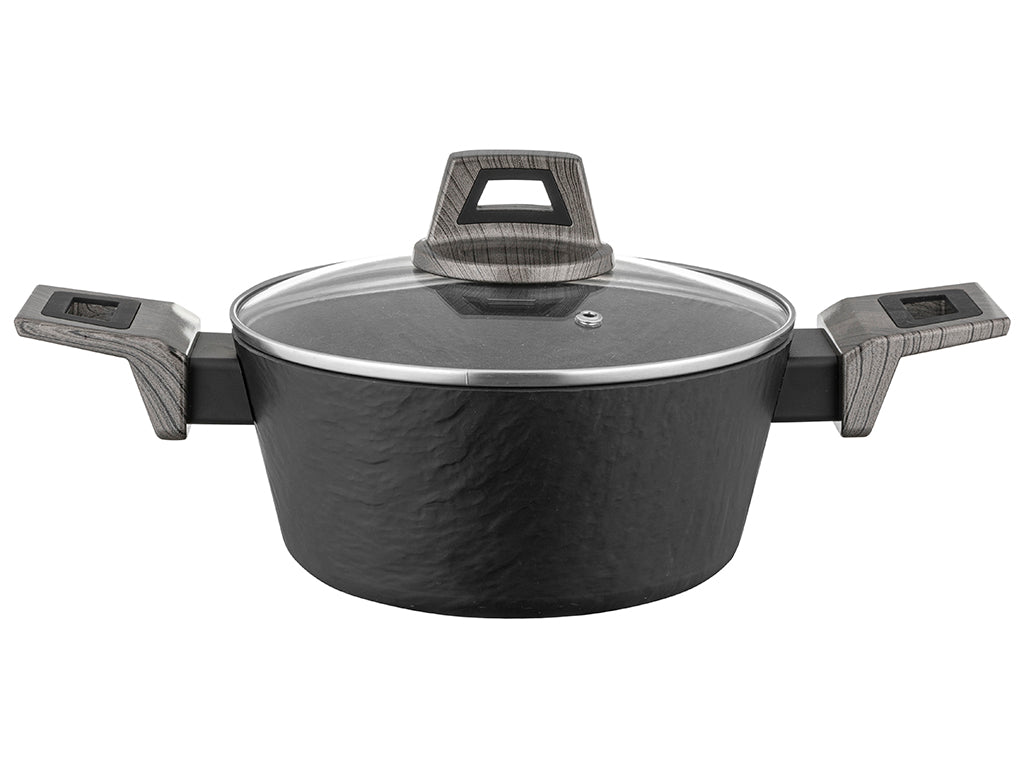 Garnek aluminiowy japandi 24cm 3,1l z/p