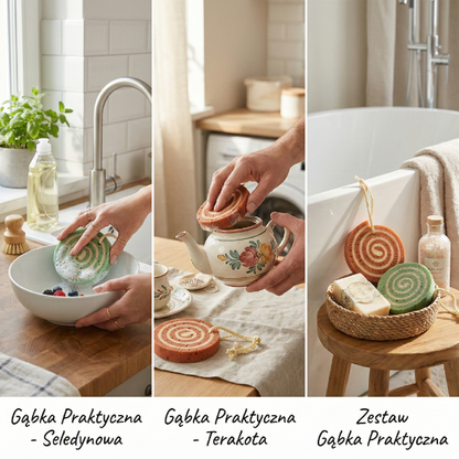 Gąbka praktyczna kąpielowa lizak