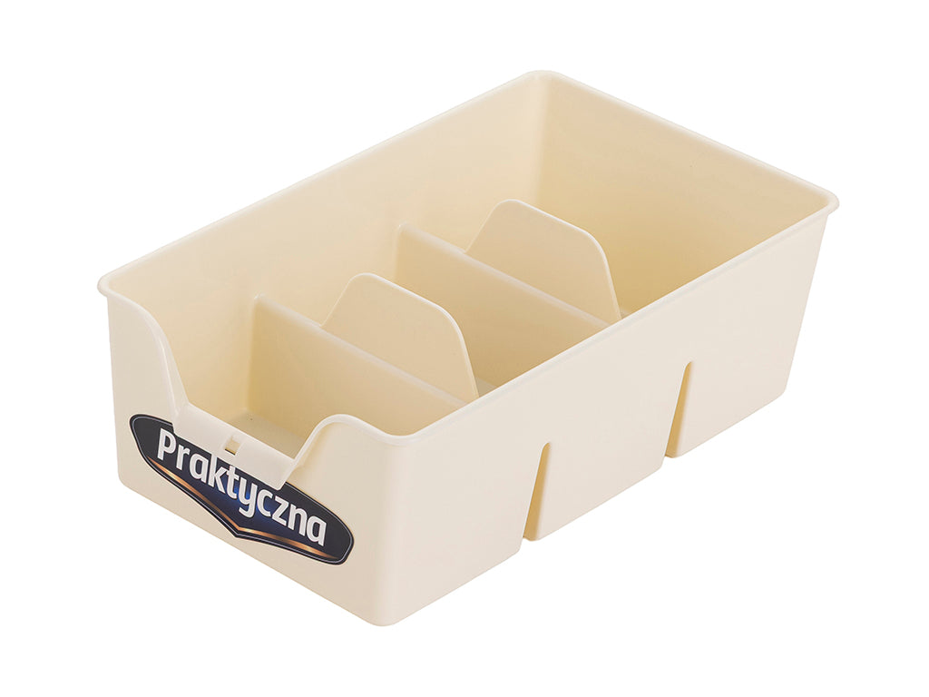 Organizer plastikowy s 22x13,5x7,5cm kremowy