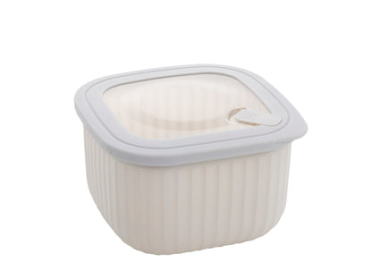 POJEMNIK PLASTIKOWY KWADRATOWY VINCENT 2,4L SZARY