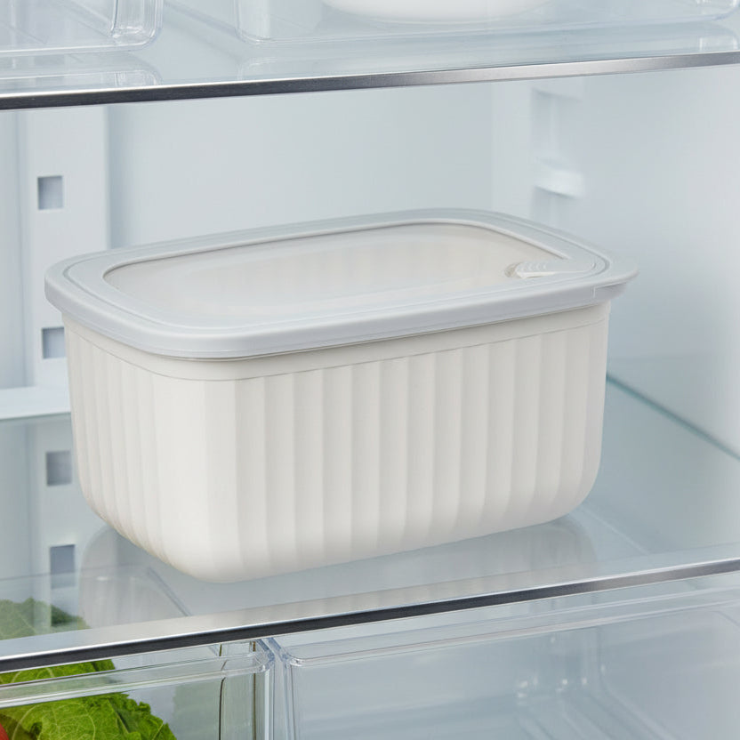 POJEMNIK PLASTIKOWY PROSTOKĄTNY VINCENT 1,4L SZARY