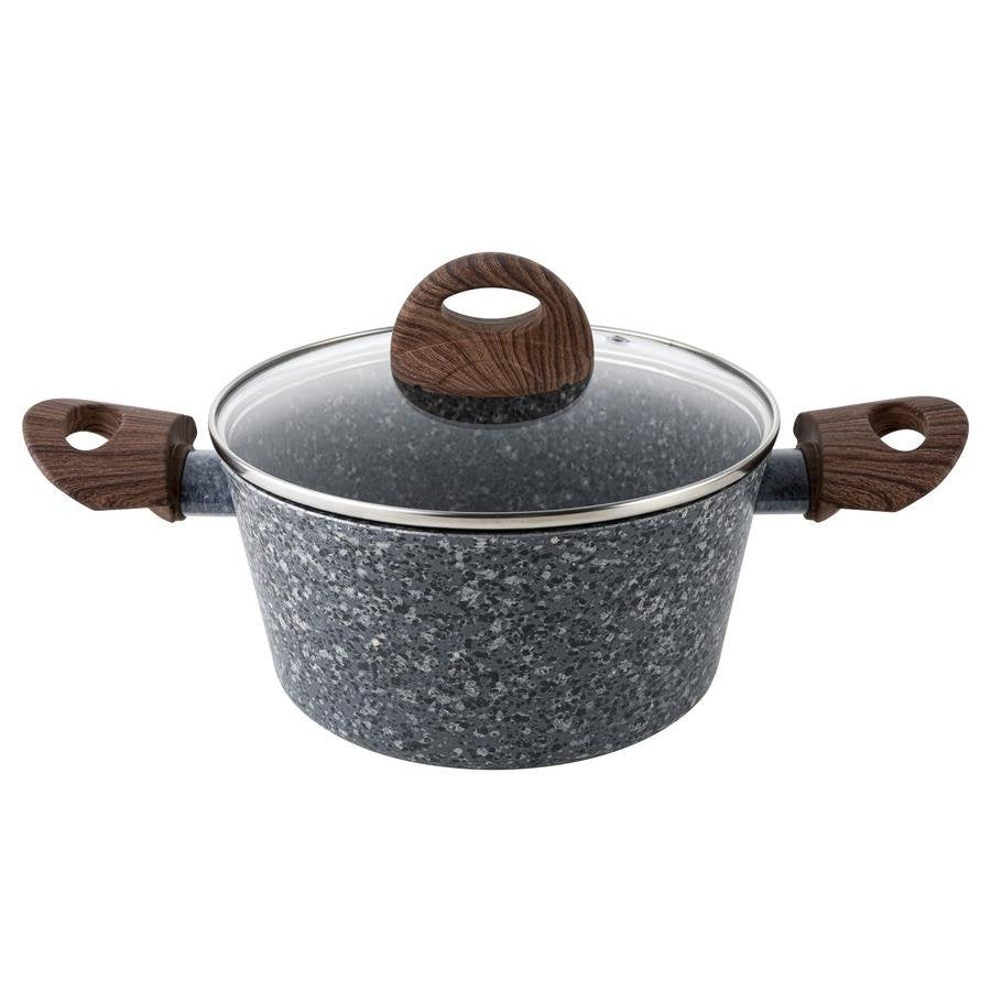 Garnek aluminiowy granite 28cm 6,1l z/p