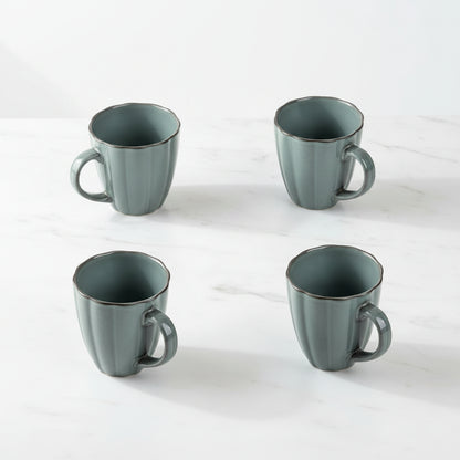 Zestaw 4 elementowy komplet porcelany Atlantica morska kubki