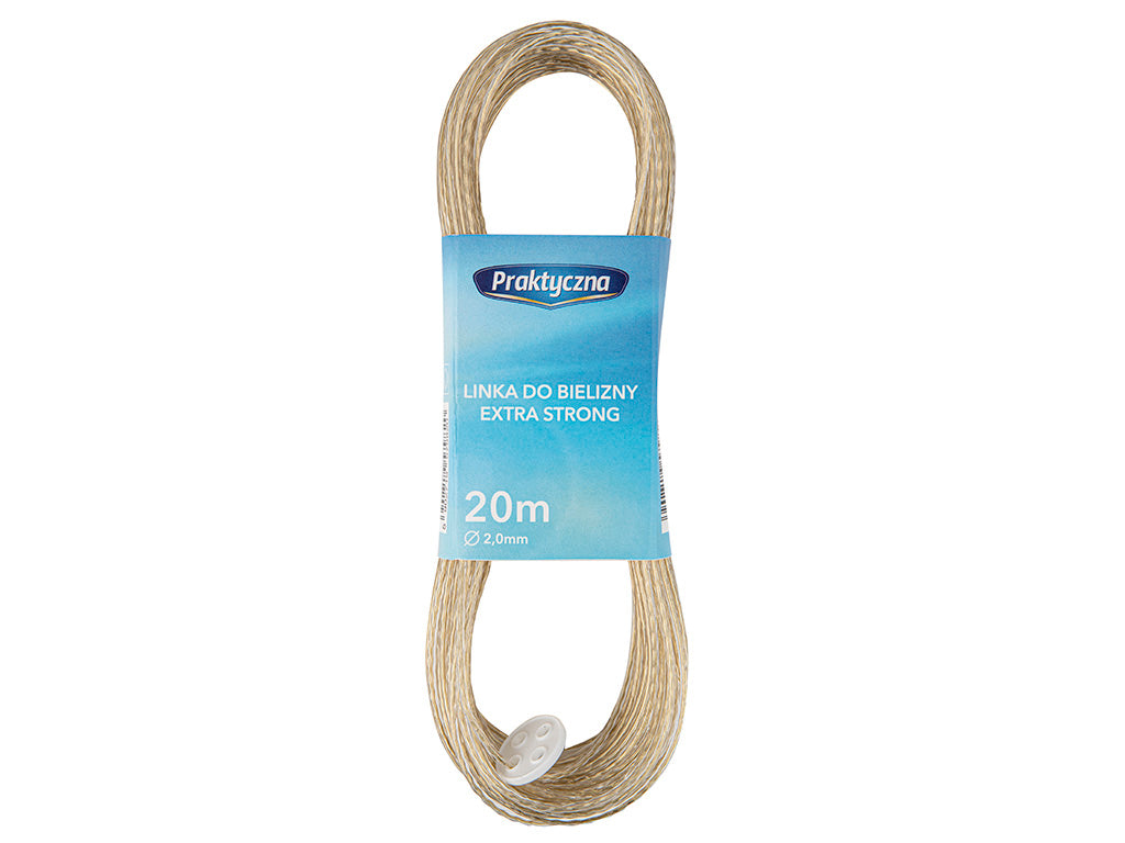 Linka do bielizny praktyczna 20m extra strong